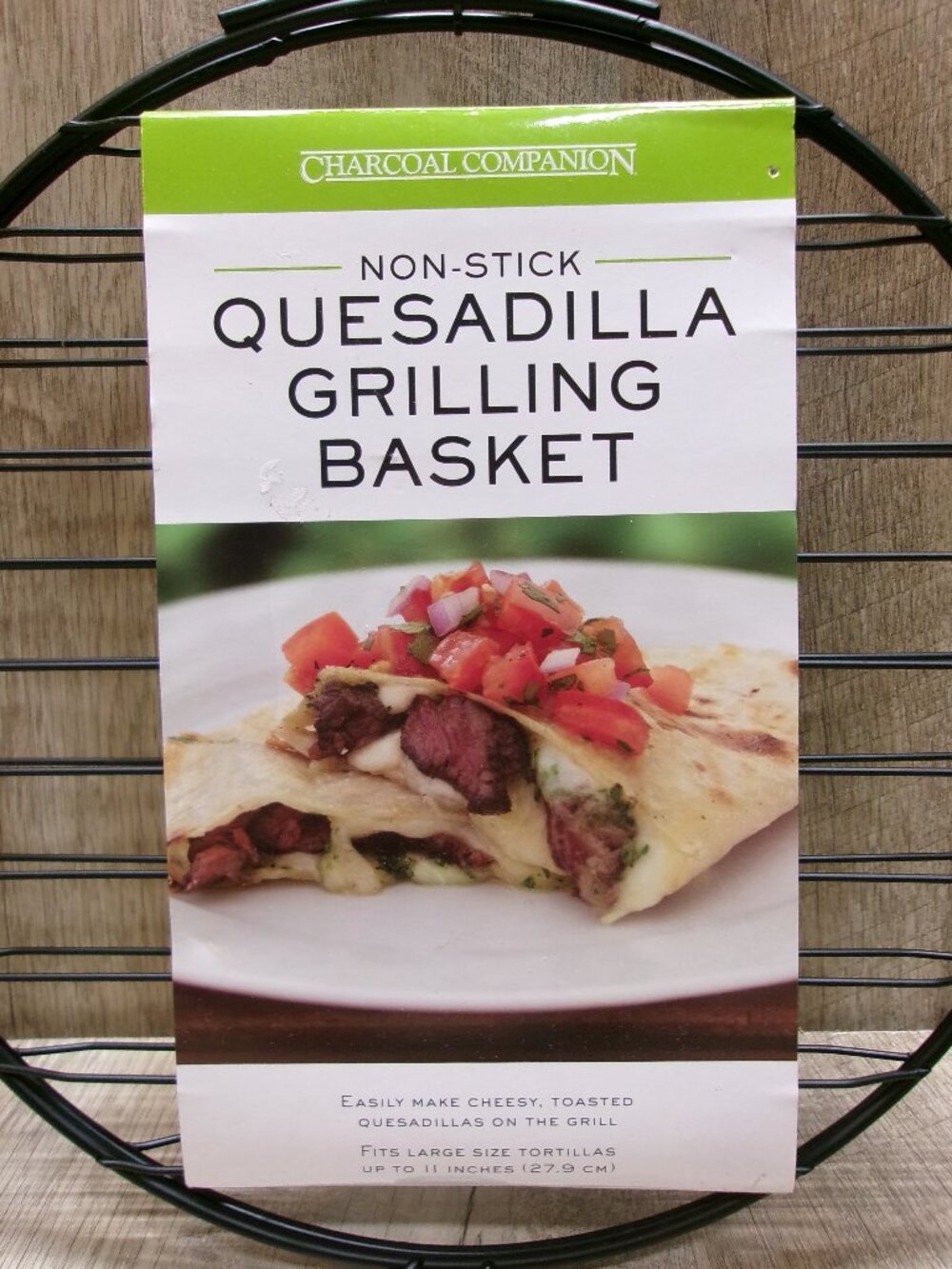 Charcoal Companion Non-Stick Quesadilla Grilling Basket